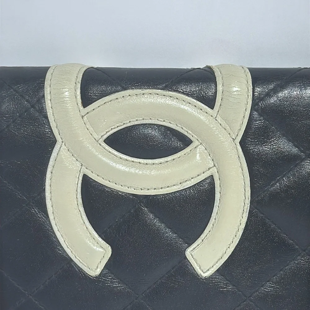 AUTHENTIC CHANEL CAMBONE BI FOLD WALLET